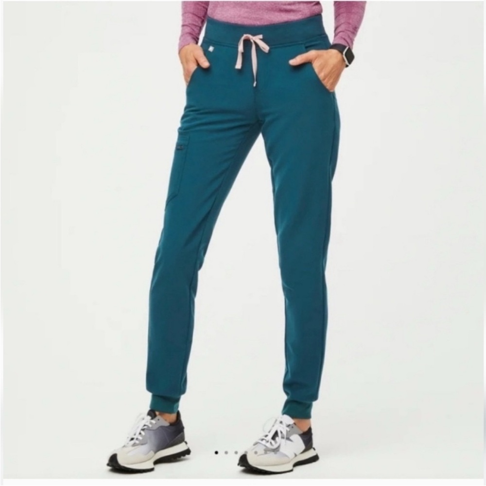 Figs TALL Jogger Pants with Pink Drawstring